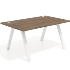 Mesa oficina de diseño UvePro fondo 100cm, estructura blanca