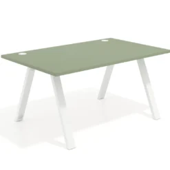 Mesa oficina de diseño UvePro fondo 100cm, estructura blanca