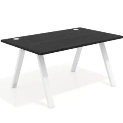 Mesa oficina de diseño UvePro fondo 100cm, estructura blanca