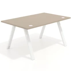 Mesa oficina de diseño UvePro fondo 100cm, estructura blanca