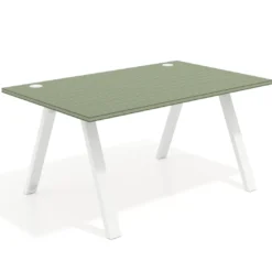 Mesa oficina de diseño UvePro fondo 100cm, estructura blanca