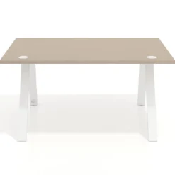Mesa oficina de diseño UvePro fondo 100cm, estructura blanca