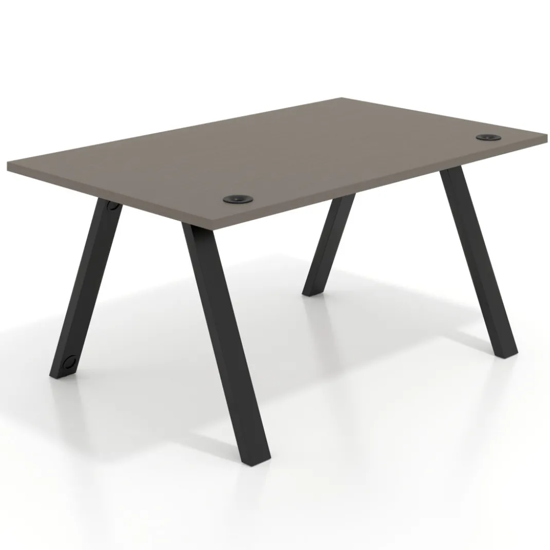 Mesa oficina de diseño UvePro fondo 100cm, estructura negra
