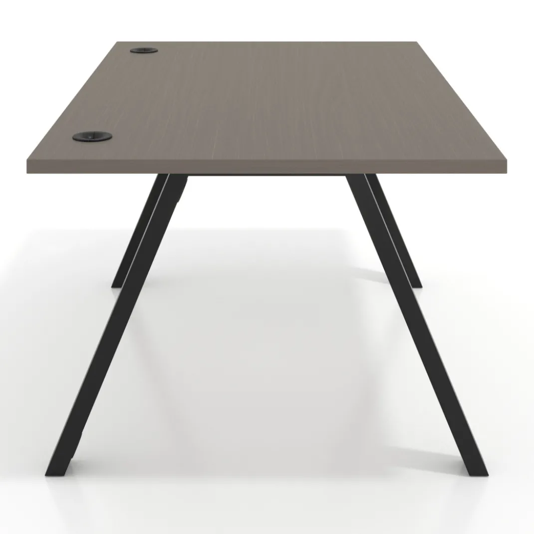 Mesa oficina de diseño UvePro fondo 100cm, estructura negra