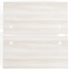 Mesa oficina multipuesto bench Kube fondo 166 cm estructura blanca