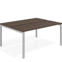 Mesa oficina multipuesto bench Kube fondo 126 cm estructura aluminio