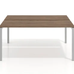 Mesa oficina multipuesto bench Kube fondo 126 cm estructura aluminio