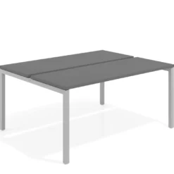 Mesa oficina multipuesto bench Kube fondo 126 cm estructura aluminio
