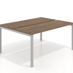 Mesa oficina multipuesto bench Kube fondo 126 cm estructura aluminio