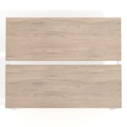 Mesa oficina multipuesto bench Kube fondo 126 cm estructura blanca
