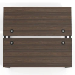 Mesa oficina multipuesto bench Delta fondo 142cm estructura negra