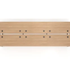 Mesa oficina multipuesto bench Delta triple, fondo 166cm estructura negra
