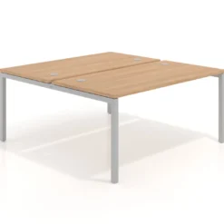 Mesa oficina multipuesto bench Kube fondo 166 cm estructura aluminio