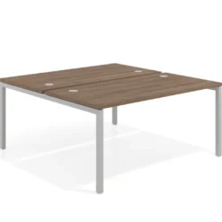 Mesa oficina multipuesto bench Kube fondo 166 cm estructura aluminio