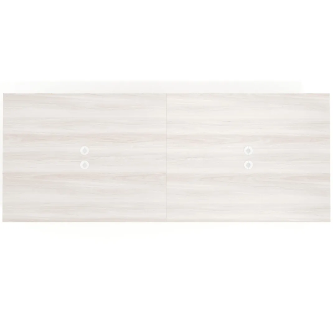 Mesa para reuniones Arki doble con fondo 126 cm, coworking, sobre recto