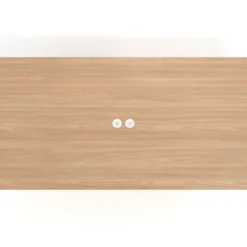 Mesa para reuniones rectangular fondo 126 cm, estructura blanca