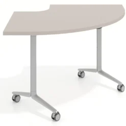 Mesa plegable pivot corner, estructura aluminio, canto 30cm