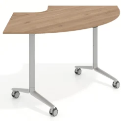 Mesa plegable pivot corner, estructura aluminio, canto 16cm
