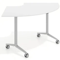 Mesa plegable pivot corner, estructura aluminio, canto 16cm