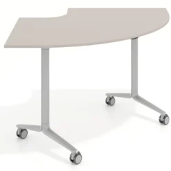 Mesa plegable pivot corner, estructura aluminio, canto 16cm