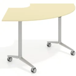 Mesa plegable pivot corner, estructura aluminio, canto 16cm