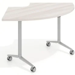 Mesa plegable pivot corner, estructura aluminio, canto 30cm