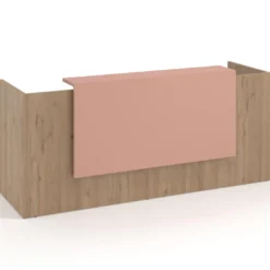 Mostrador doble con encimera larga, estructura Naturale