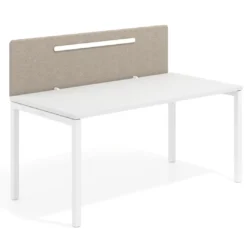 Pantalla acústica Hover forma con guía de aluminio, tapizado PET