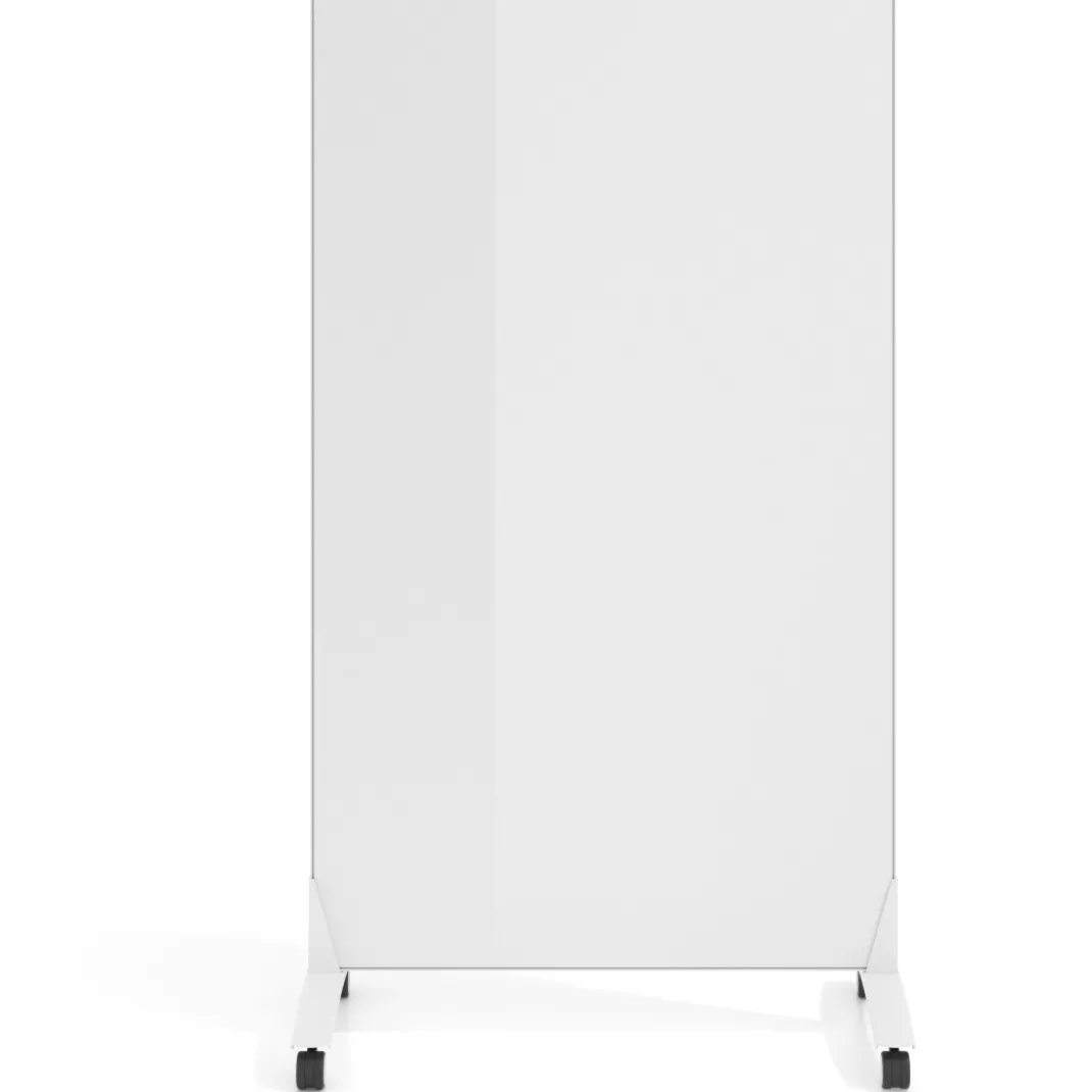 Pizarra Magnética de doble cara Prime, cristal, bastidor de aluminio