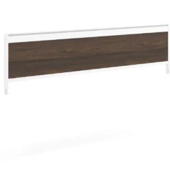 Separador de aluminio Wall para mesa individual en melamina, estructura blanca