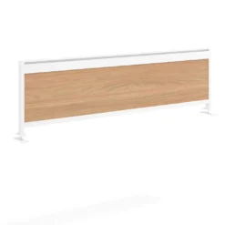 Separador de aluminio Wall para mesa doble coworking en melamina