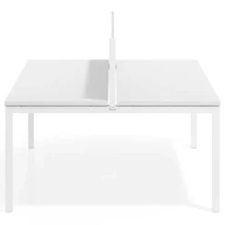 Separador de aluminio Wall para mesa multipuesto en melamina
