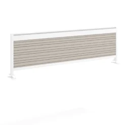 Separador de aluminio Wall para mesa doble coworking en melamina
