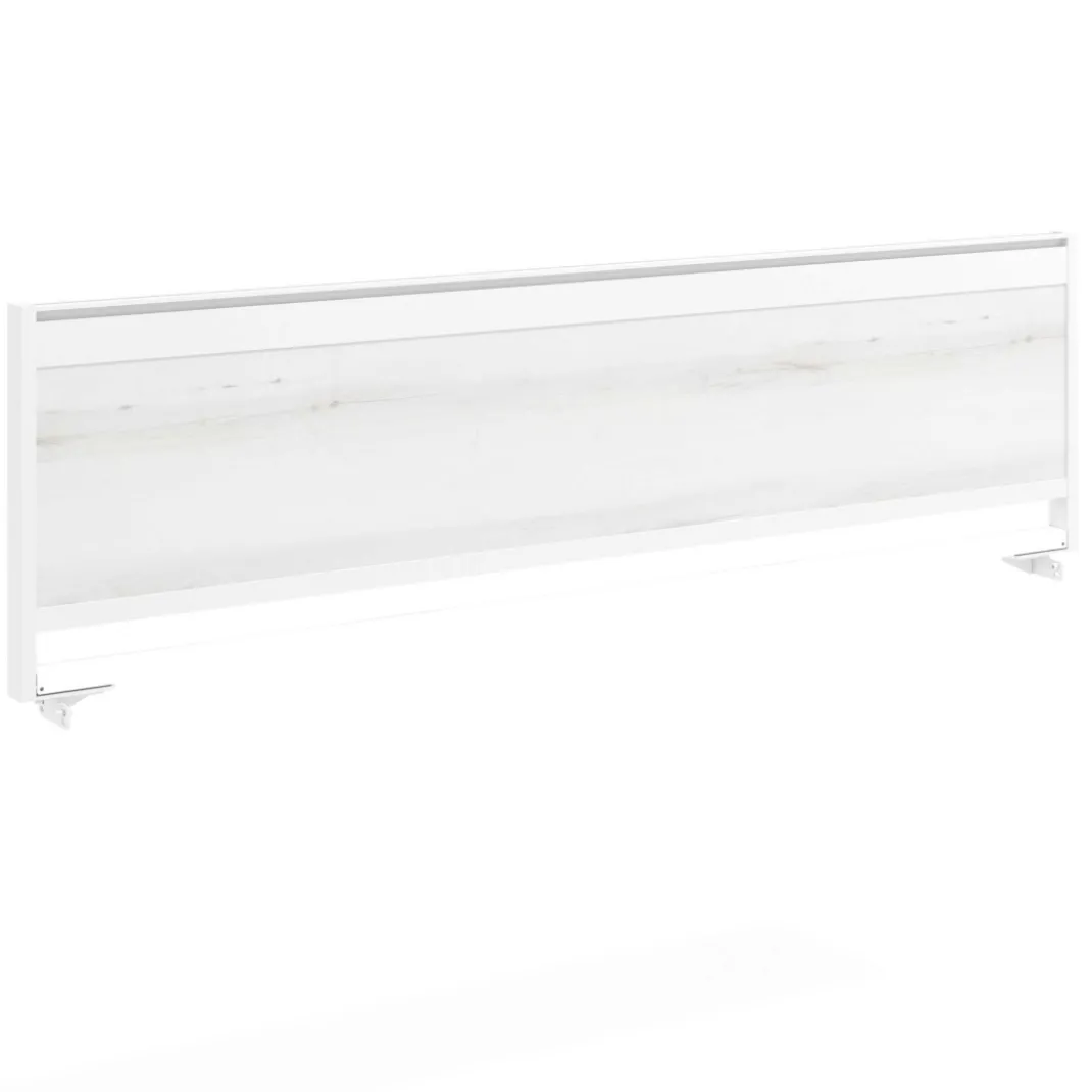 Separador de aluminio Wall para mesa multipuesto en melamina