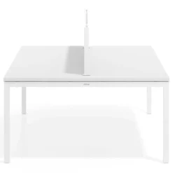 Separador de aluminio Wall para mesa doble coworking en melamina