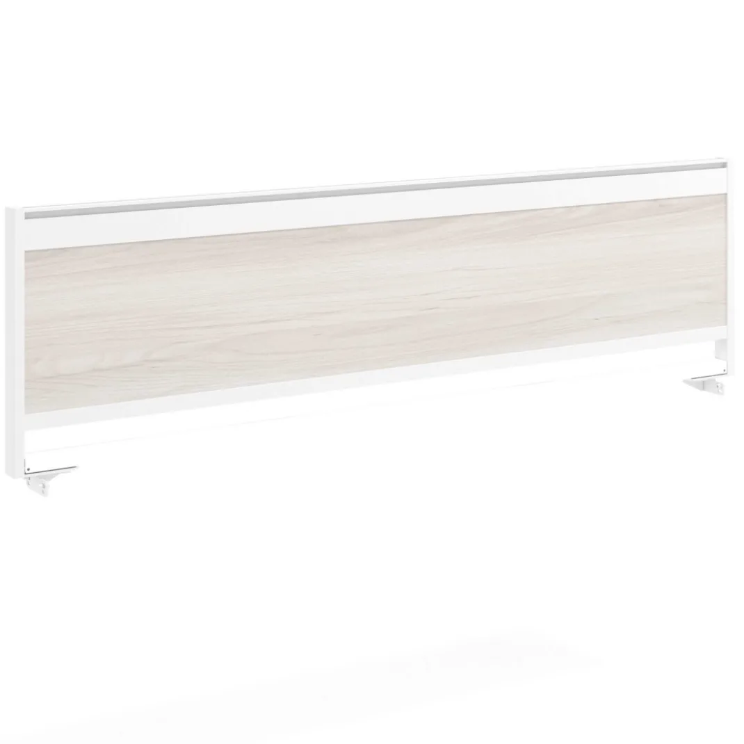 Separador de aluminio Wall para mesa multipuesto en melamina