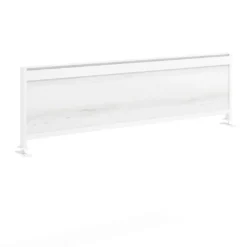 Separador de aluminio Wall para mesa doble coworking en melamina