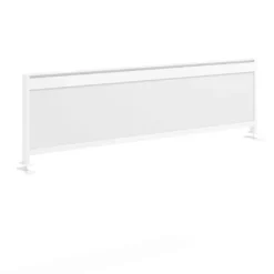 Separador de aluminio Wall para mesa doble coworking en melamina