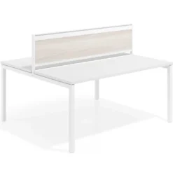 Separador de aluminio Wall para mesa multipuesto en melamina