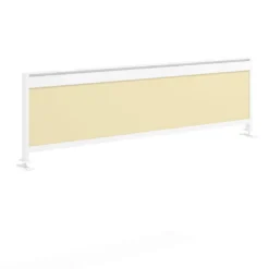 Separador de aluminio Wall para mesa doble coworking en melamina