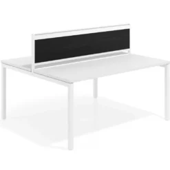 Separador de aluminio Wall para mesa multipuesto en melamina