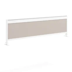 Separador de aluminio Wall para mesa doble coworking en melamina