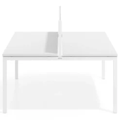 Separador de aluminio Wall para mesa multipuesto en melamina