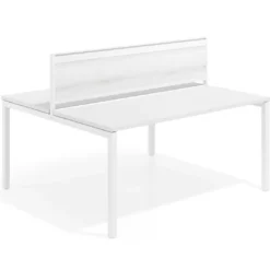 Separador de aluminio Wall para mesa multipuesto en melamina