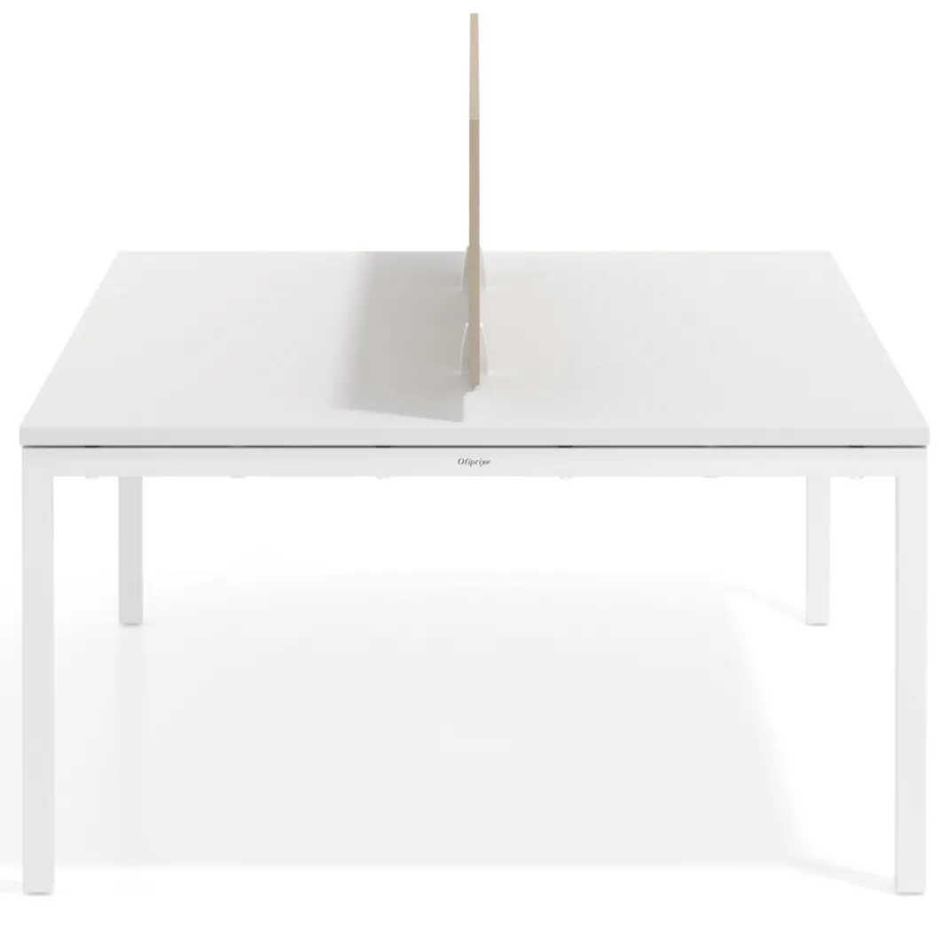Separador mesa coworking Hover en melamina