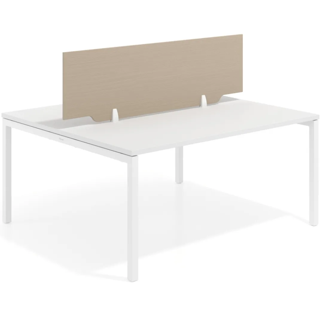 Separador mesa coworking Hover en melamina