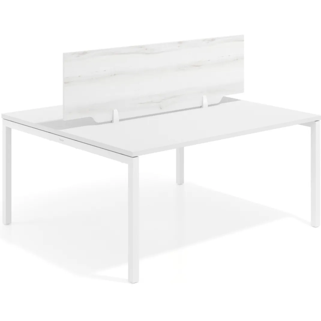 Separador mesa coworking Hover en melamina
