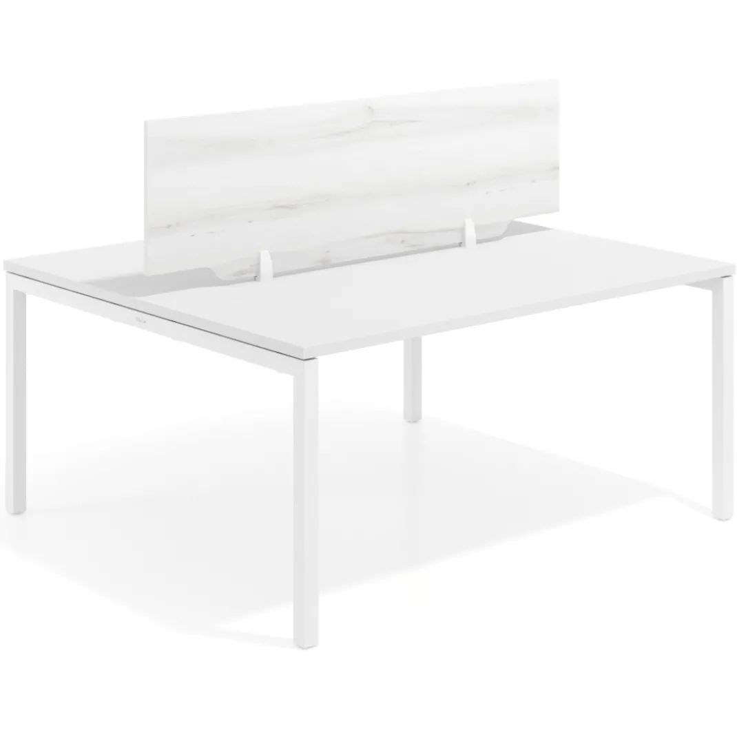 Separador mesa coworking Hover en melamina