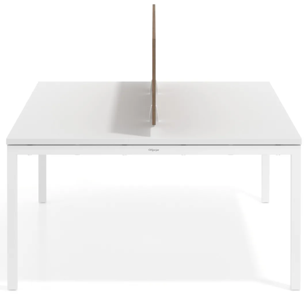 Separador mesa coworking Hover en melamina