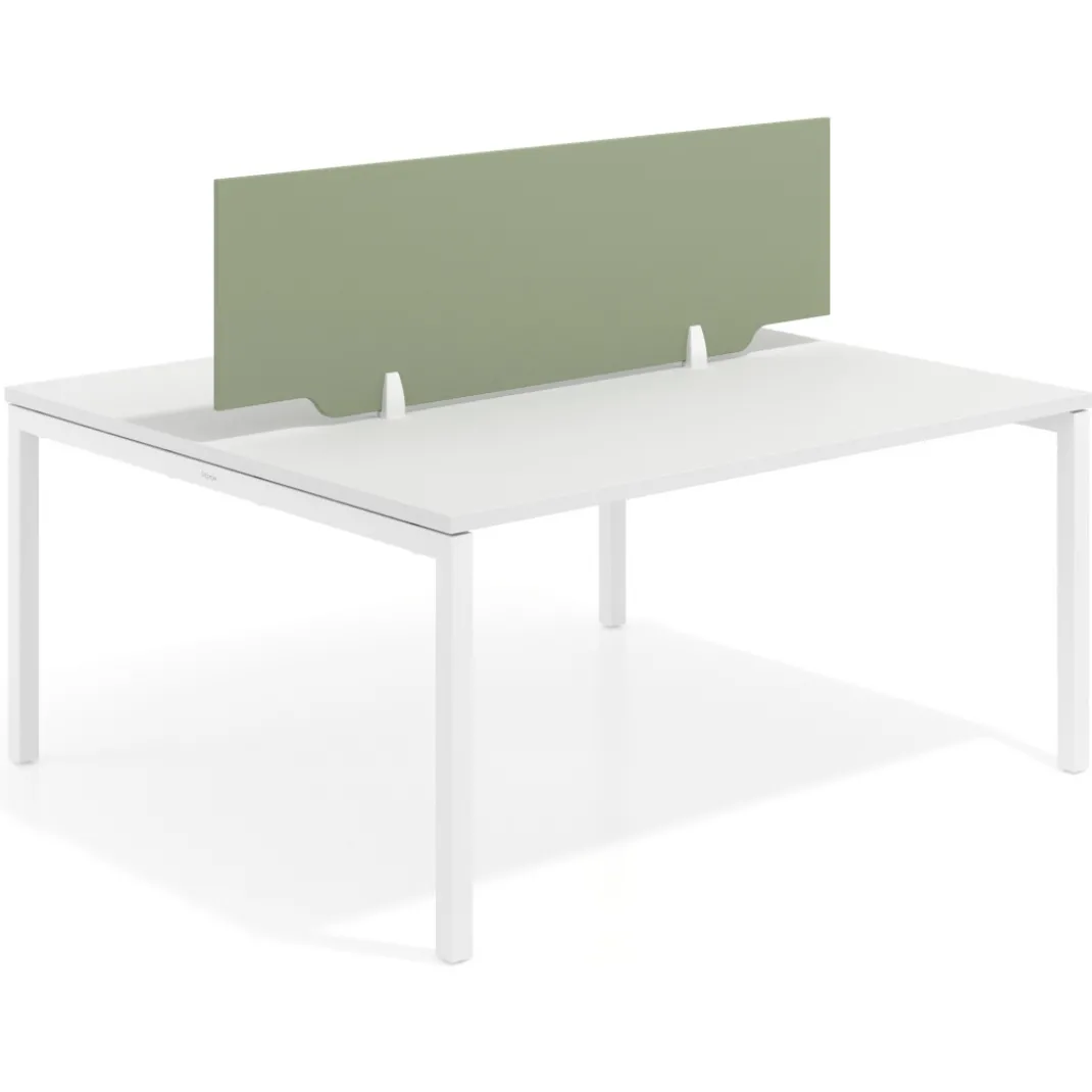 Separador mesa coworking Hover en melamina